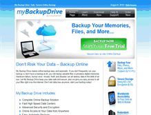 Tablet Screenshot of mybackupdrive.com